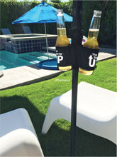 Load image into Gallery viewer, Pop up tent and pop up canopy drink holder. Fits most cans, bottles, and thermos.  Pop up tent drink holder, pop up canopy beer holder.